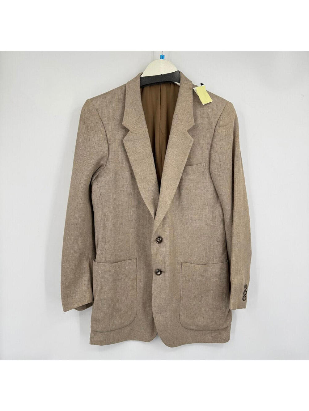 Men's Yves Saint Laurent Vintage Linen/Silk Vendome Sport Coat Blazer Tan 38